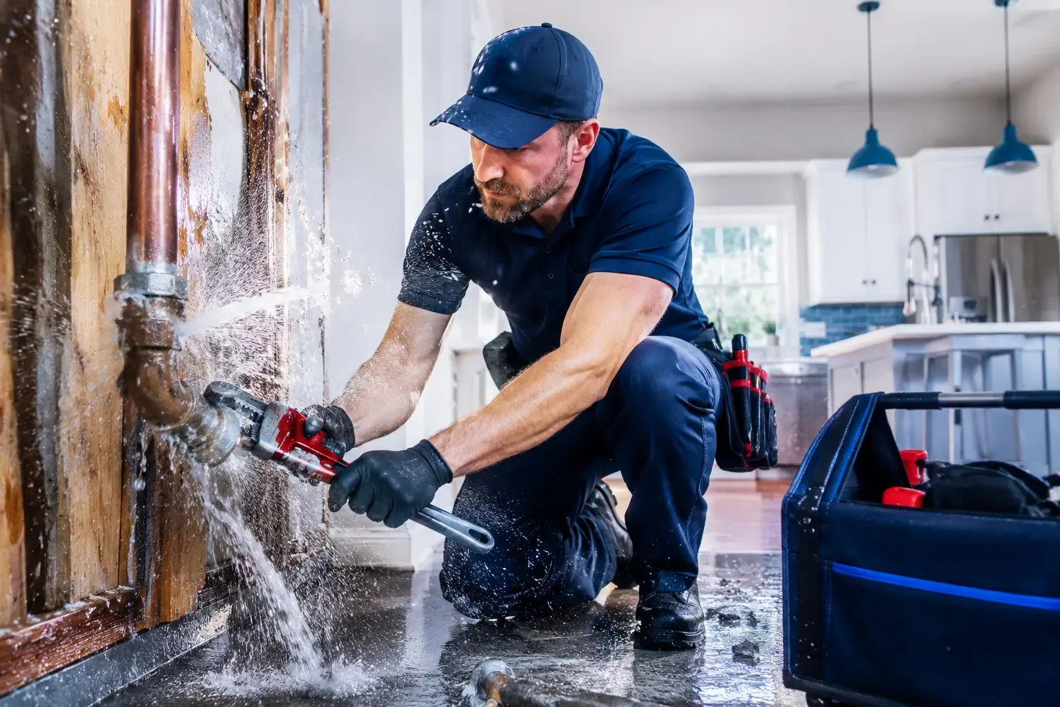 Local emergency pipe repair professionals in Newton, KS